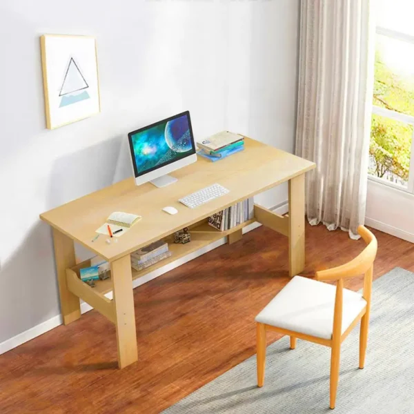 1Pc Thickened Plate Computer Desk No Burrs Modern Home Office Study Desk Easy Assembly Makeup Vanity Console Table Home Supplies